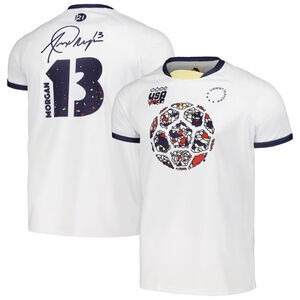 Men's round21 Alex Morgan White USWNT Our Time Player Jersey L